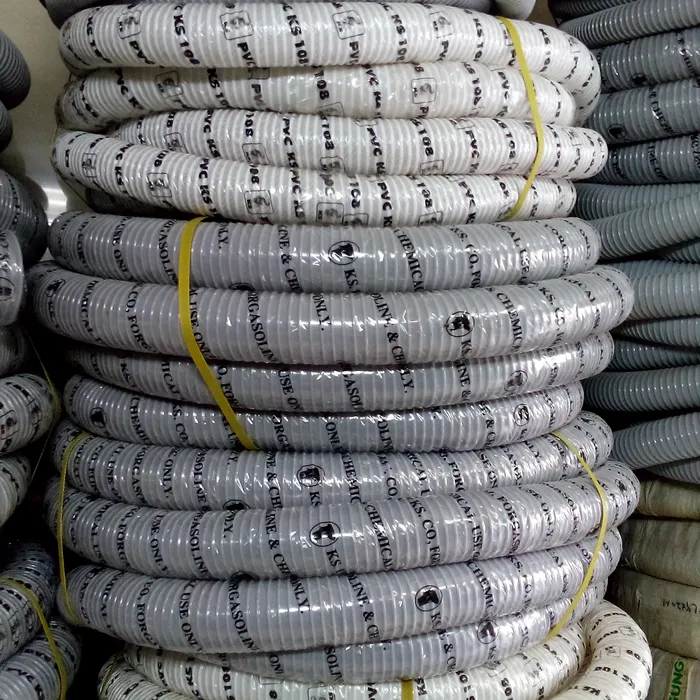 Ống hút bụi gân nhựa màu xám