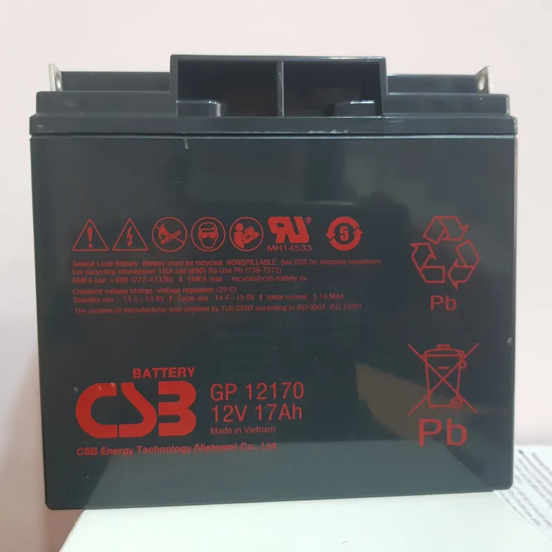 BÌNH ẮC QUY CSB 12V-17Ah- HGP12170F2