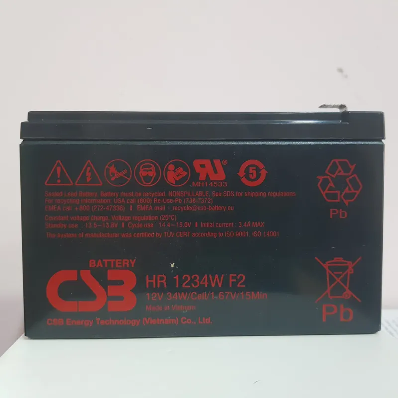 BÌNH ẮC QUY CSB 12V-9Ah- HR 1234WF2