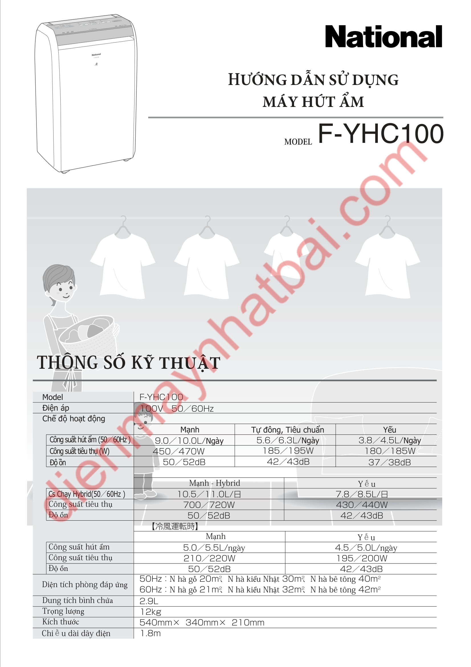 日本価格 National F-YHC100-W WHITE - 冷暖房/空調