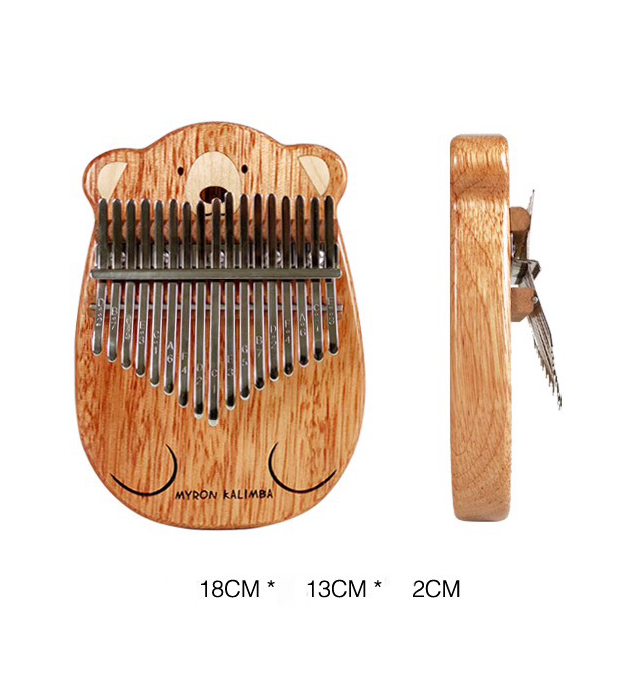 Đàn Kalimba 17 Phím Gỗ Phong - Hoa Lê Nguyên Khối Gấu Myron Đàn Kalimba 17 Phím Gỗ Phong - Hoa Lê Nguyên Khối Gấu Myron