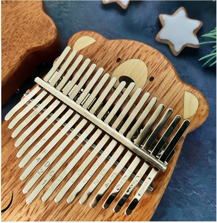 Đàn Kalimba 17 Phím Gỗ Phong - Hoa Lê Nguyên Khối Gấu Myron Đàn Kalimba 17 Phím Gỗ Phong - Hoa Lê Nguyên Khối Gấu Myron