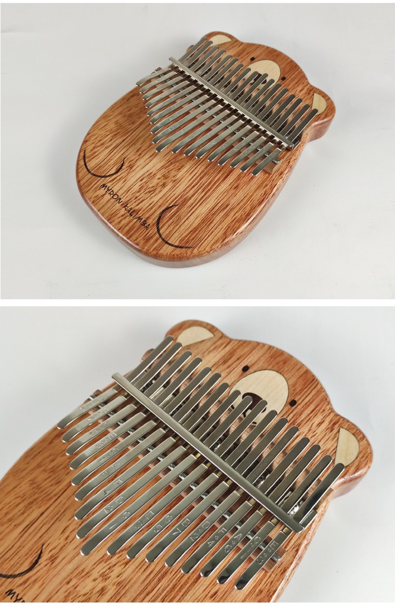 Đàn Kalimba 17 Phím Gỗ Phong - Hoa Lê Nguyên Khối Gấu Myron Đàn Kalimba 17 Phím Gỗ Phong - Hoa Lê Nguyên Khối Gấu Myron