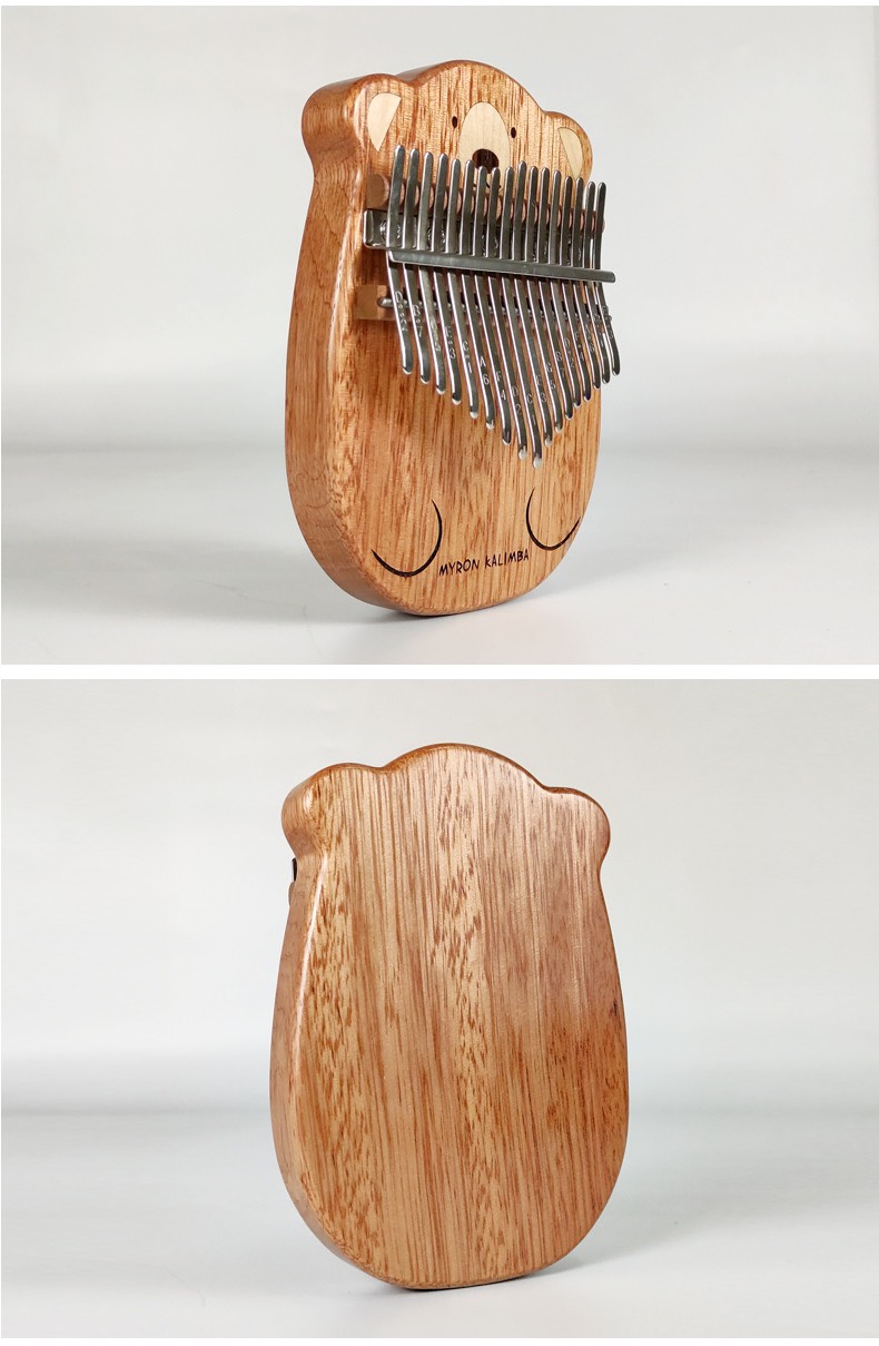 Đàn Kalimba 17 Phím Gỗ Phong - Hoa Lê Nguyên Khối Gấu Myron Đàn Kalimba 17 Phím Gỗ Phong - Hoa Lê Nguyên Khối Gấu Myron