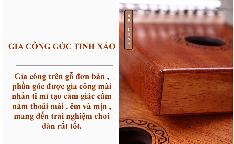 Đàn Kalimba 17 Phím Gỗ Mahogany Cổ Điển Classic Gecko KaLinh Đàn Kalimba 17 Phím Gỗ Mahogany Cổ Điển Classic Gecko KaLinh