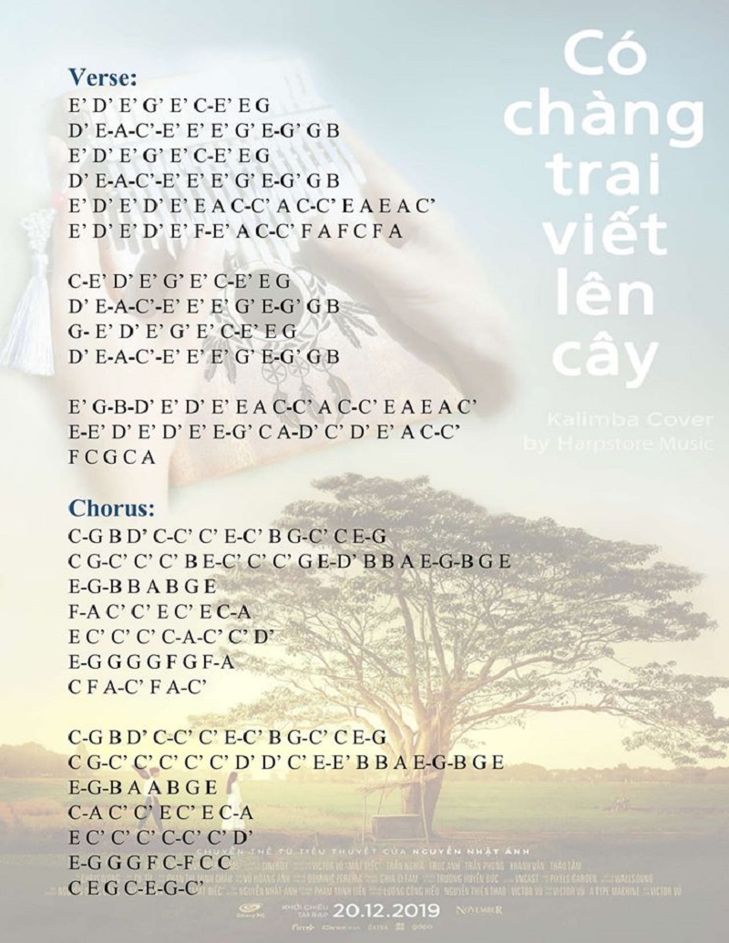 Có Chàng Trai Viết Lên Cây - Cảm Âm Kalimba