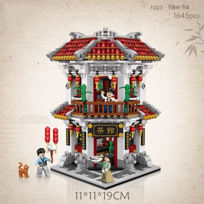 Combo 3 Nhà Phố Cổ Ngói Đỏ Nhựa ABS Xếp Hình KaLoz Combo 3 Nhà Phố Cổ Ngói Đỏ Nhựa ABS Xếp Hình KaLoz