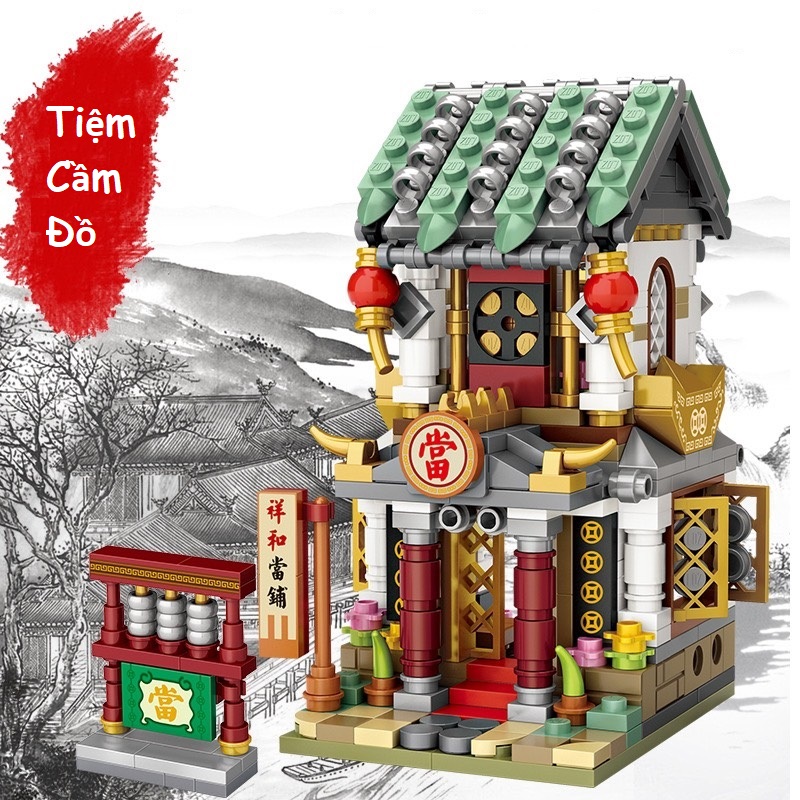 Combo 4 Tiệm Nghề Nhựa ABS Xếp Hình KaLoz Combo 4 Tiệm Nghề Nhựa ABS Xếp Hình KaLoz