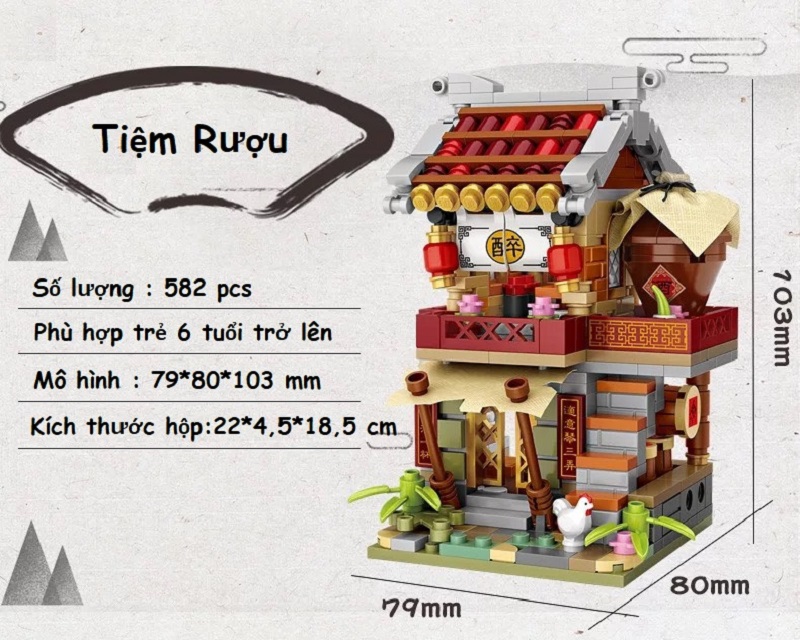 Combo 4 Tiệm Nghề Nhựa ABS Xếp Hình KaLoz Combo 4 Tiệm Nghề Nhựa ABS Xếp Hình KaLoz