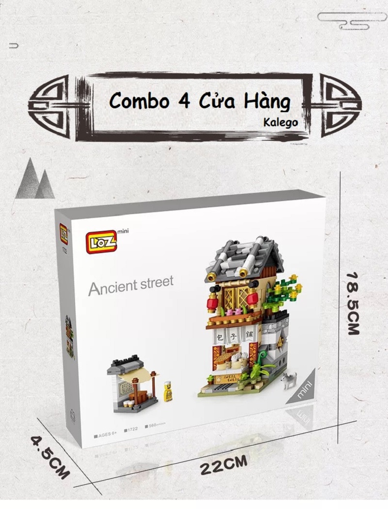 Combo 4 Tiệm Nghề Nhựa ABS Xếp Hình KaLoz Combo 4 Tiệm Nghề Nhựa ABS Xếp Hình KaLoz