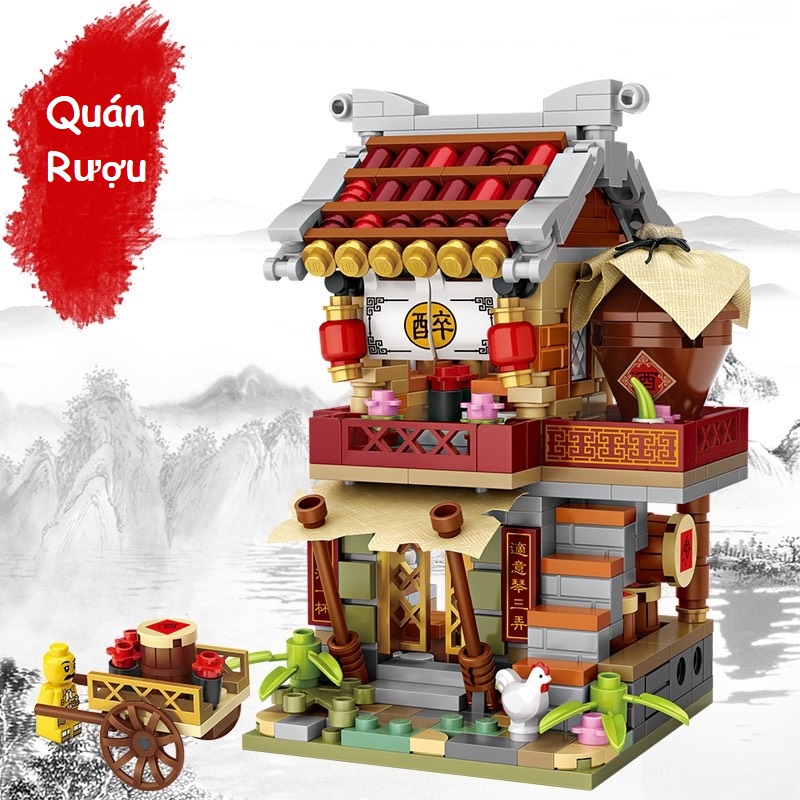 Combo 4 Tiệm Nghề Nhựa ABS Xếp Hình KaLoz Combo 4 Tiệm Nghề Nhựa ABS Xếp Hình KaLoz