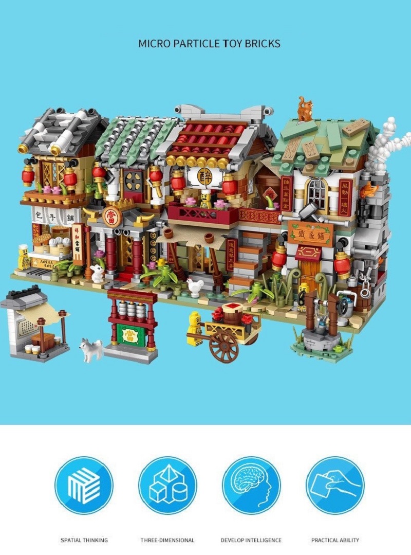 Combo 4 Tiệm Nghề Nhựa ABS Xếp Hình KaLoz Combo 4 Tiệm Nghề Nhựa ABS Xếp Hình KaLoz