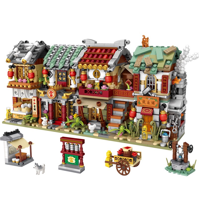 Combo 4 Tiệm Nghề Nhựa ABS Xếp Hình KaLoz Combo 4 Tiệm Nghề Nhựa ABS Xếp Hình KaLoz