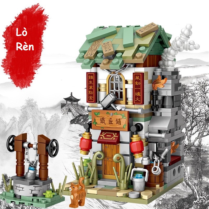 Combo 4 Tiệm Nghề Nhựa ABS Xếp Hình KaLoz Combo 4 Tiệm Nghề Nhựa ABS Xếp Hình KaLoz