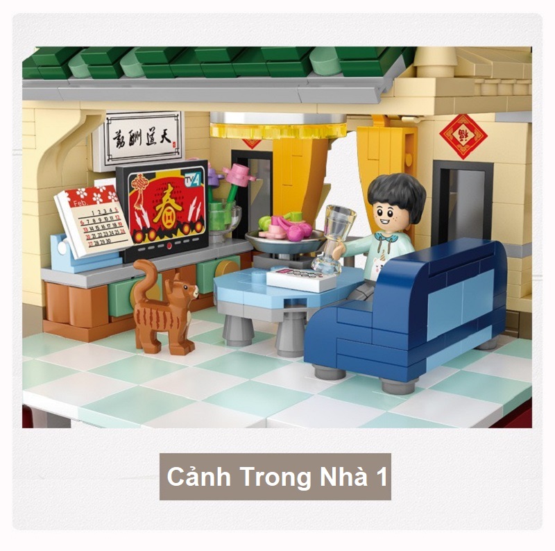 Combo Cổng ChinaTown Múa Lân Nhựa ABS Xếp Hình KaLoz Combo Cổng ChinaTown Múa Lân Nhựa ABS Xếp Hình KaLoz