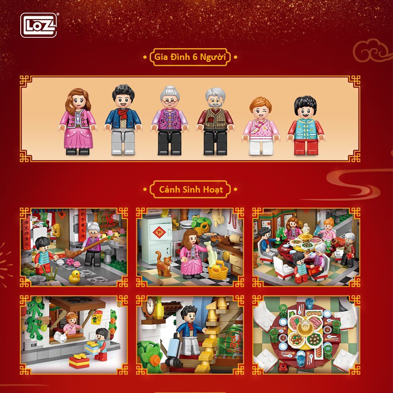 Combo Đại Gia Đình Nhà Mái Đen 3425pcs Nhựa ABS Xếp Hình KaLoz Combo Đại Gia Đình Nhà Mái Đen 3425pcs Nhựa ABS Xếp Hình KaLoz