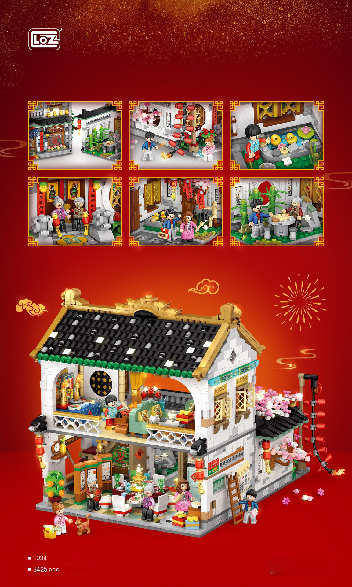 Combo Đại Gia Đình Nhà Mái Đen 3425pcs Nhựa ABS Xếp Hình KaLoz Combo Đại Gia Đình Nhà Mái Đen 3425pcs Nhựa ABS Xếp Hình KaLoz