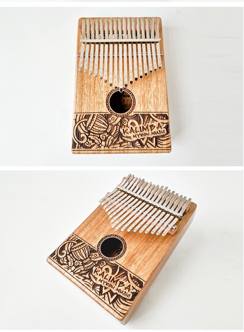 Đàn Kalimba 17 Phím Gỗ Phong - Hoa Lê Nguyên Khối Gấu Myron Đàn Kalimba 17 Phím Gỗ Phong - Hoa Lê Nguyên Khối Gấu Myron