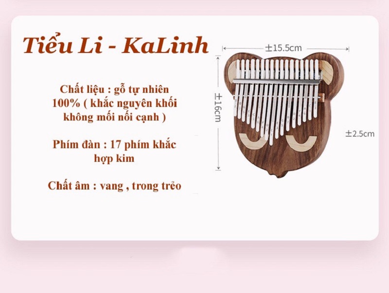 Đàn Kalimba 17 Phím Gỗ Sồi Nguyên Khối Tiểu Linh Byla KaLinh Đàn Kalimba 17 Phím Gỗ Sồi Nguyên Khối Tiểu Linh Byla KaLinh