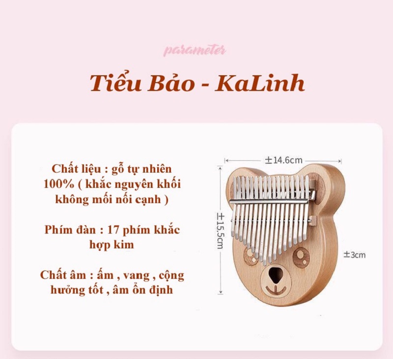 Đàn Kalimba 17 Phím Gỗ Sồi Nguyên Khối Tiểu Linh Byla KaLinh Đàn Kalimba 17 Phím Gỗ Sồi Nguyên Khối Tiểu Linh Byla KaLinh
