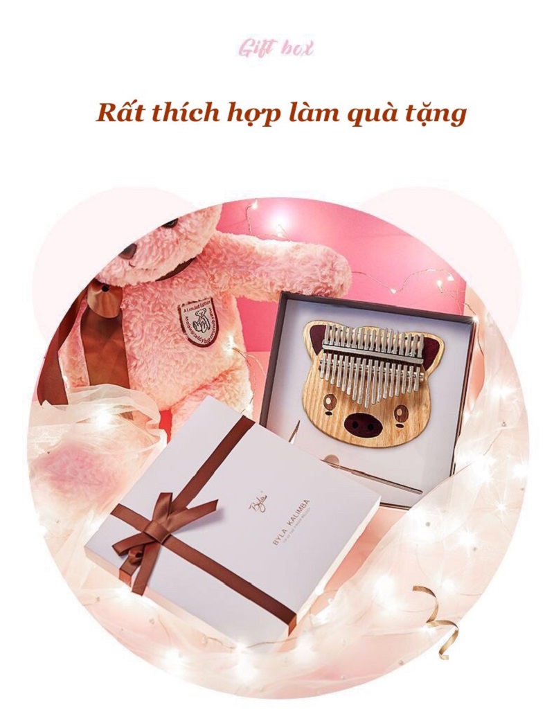 Đàn Kalimba 17 Phím Khắc Nguyên Khối Tiểu Linh Đàn Kalimba 17 Phím Gỗ Sồi Nguyên Khối Tiểu Linh Byla KaLinh