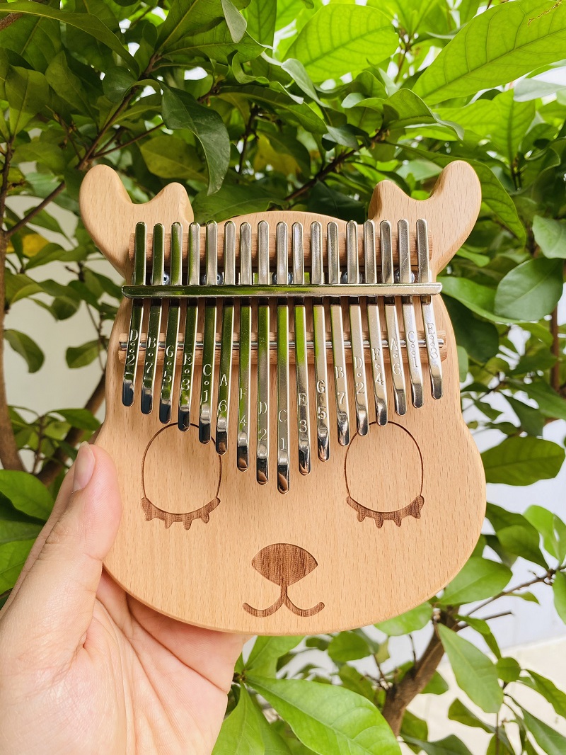Đàn Kalimba 17 Phím Gỗ Mahogany Nguyên Khối Hươu KaLinh Đàn Kalimba 17 Phím Gỗ Mahogany Nguyên Khối Hươu KaLinh