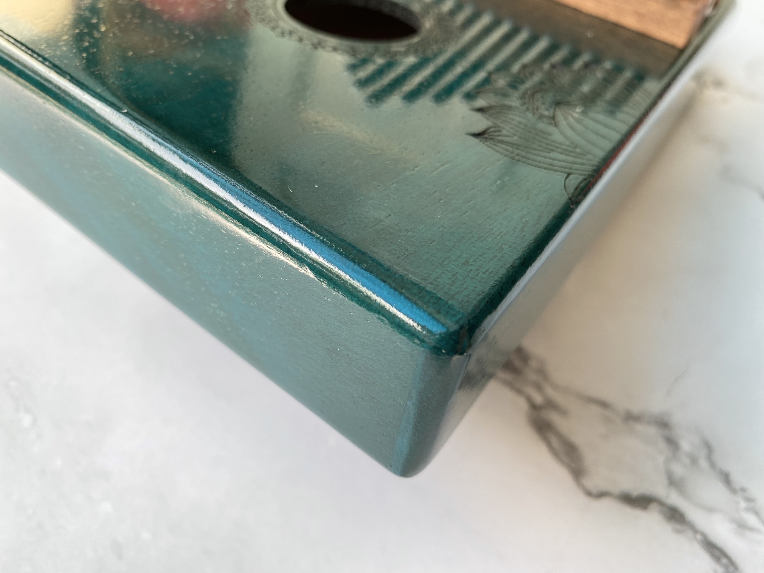 Đàn Kalimba 17 Phím Sen Huashu Xanh Gỗ Mahogany Classic Vuông Đàn Kalimba 17 Phím Sen Huashu Xanh Gỗ Mahogany Classic Vuông