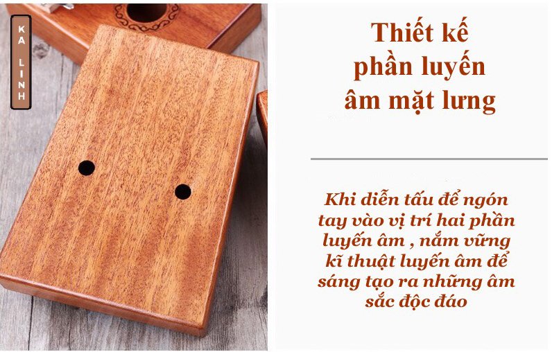 Đàn Kalimba 17 Phím Gỗ Mahogany Cổ Điển Classic Gecko KaLinh Đàn Kalimba 17 Phím Gỗ Mahogany Cổ Điển Classic Gecko KaLinh