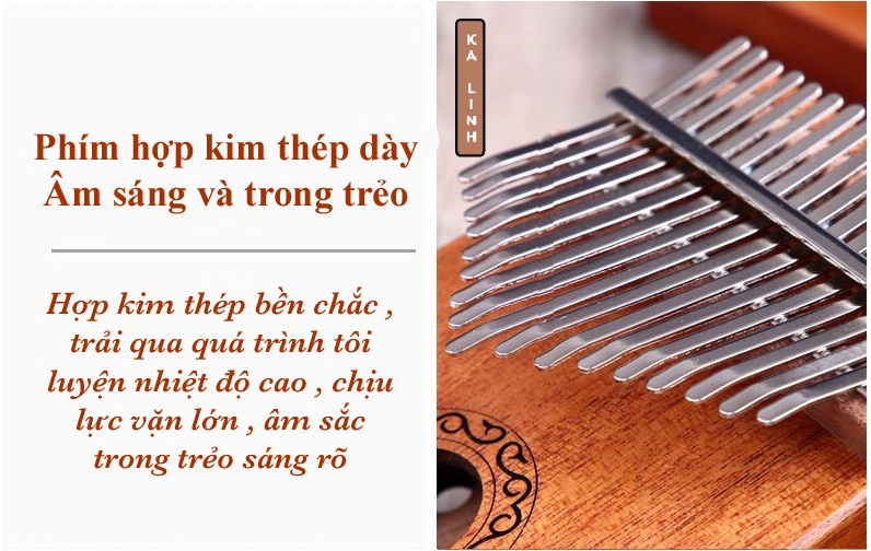 Đàn Kalimba 17 Phím Gỗ Mahogany Cổ Điển Classic Gecko KaLinh Đàn Kalimba 17 Phím Gỗ Mahogany Cổ Điển Classic Gecko KaLinh