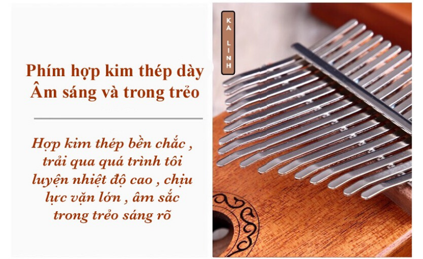 Đàn kalimba có âm thanh trong trẻo Đàn kalimba có âm thanh trong trẻo