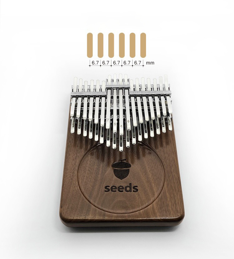 Đàn Kalimba Gỗ Nguyên Khối 2 Tầng Walnut Seeds Đàn Kalimba Gỗ Nguyên Khối 2 Tầng Walnut Seeds