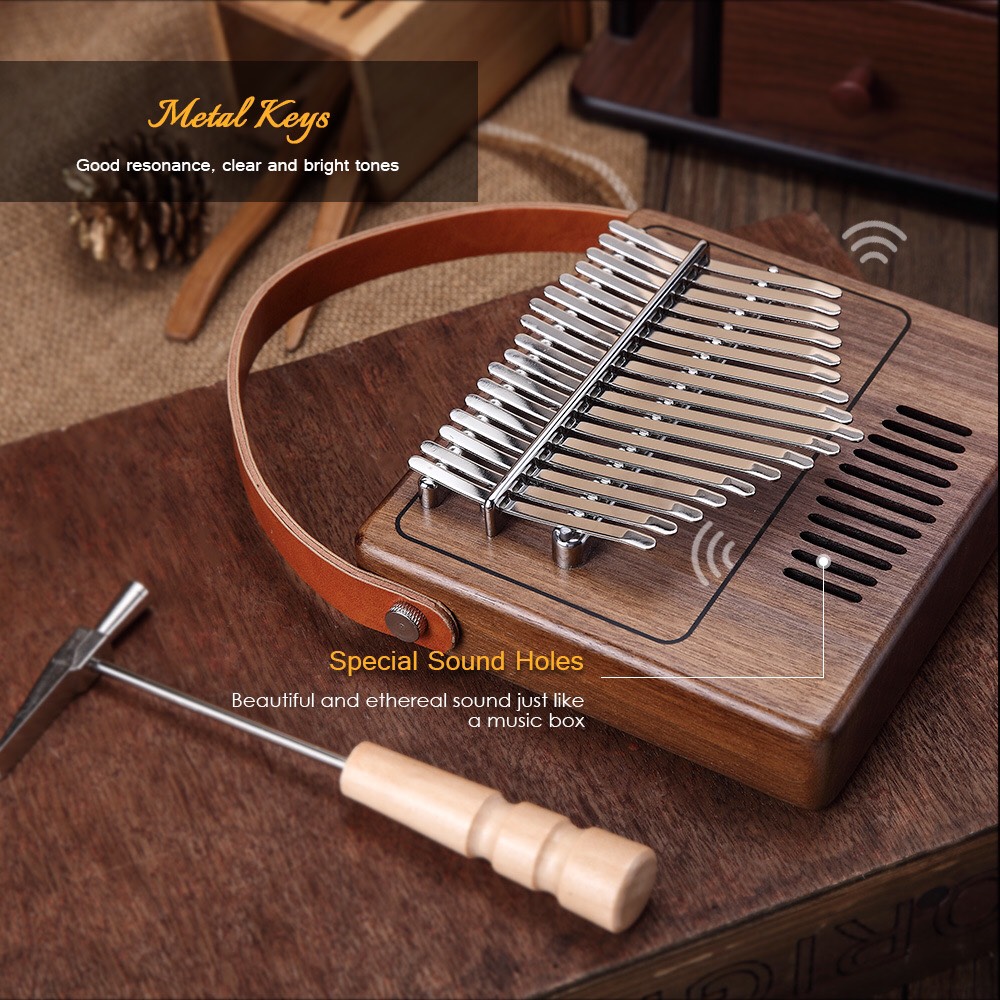 Đàn Kalimba 17 Phím Gỗ Mahogany Radio Tom KaLinh Đàn Kalimba 17 Phím Gỗ Mahogany Radio Tom KaLinh