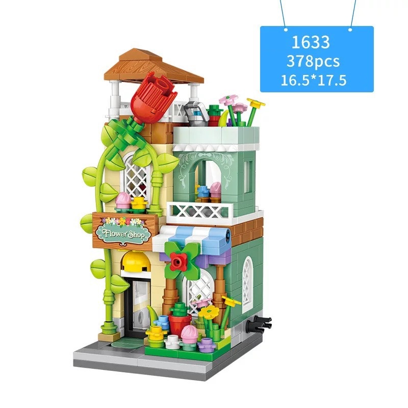 Combo 24 Nhà Phố Nhựa ABS Xếp Hình KaLoz Combo 24 Nhà Phố Nhựa ABS Xếp Hình KaLoz