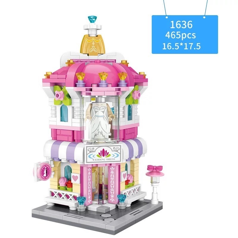 Combo 24 Nhà Phố Nhựa ABS Xếp Hình KaLoz Combo 24 Nhà Phố Nhựa ABS Xếp Hình KaLoz