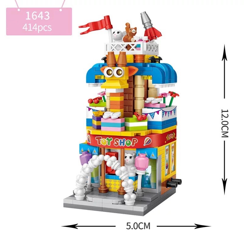 Combo 24 Nhà Phố Nhựa ABS Xếp Hình KaLoz Combo 24 Nhà Phố Nhựa ABS Xếp Hình KaLoz