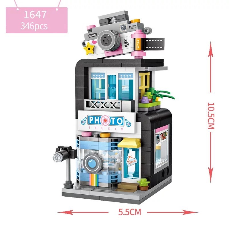 Combo 24 Nhà Phố Nhựa ABS Xếp Hình KaLoz Combo 24 Nhà Phố Nhựa ABS Xếp Hình KaLoz