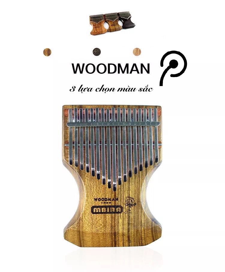 Đàn Kalimba 17 Phím Gỗ Phoebe Chinensis Mbira KaLinh Đàn Kalimba 17 Phím Gỗ Phoebe Chinensis Mbira KaLinh