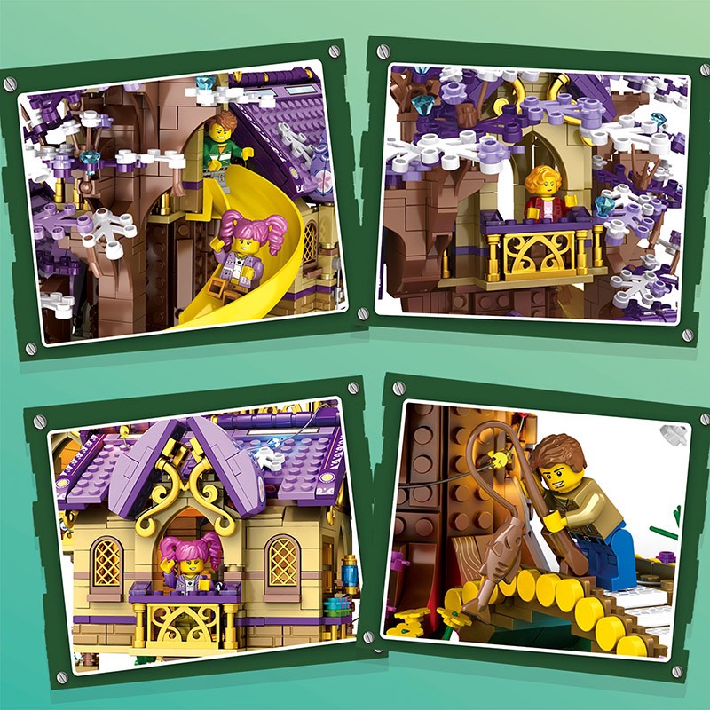 Nhà Hoa Đào Tím 2242pcs Nhựa ABS Xếp Hình KaLoz Nhà Hoa Đào Tím 2242pcs Nhựa ABS Xếp Hình KaLoz