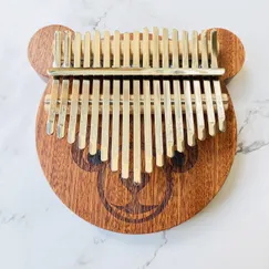 Đàn Kalimba 17 Phím Gỗ Sapele Nguyên Khối Gấu KaLinh