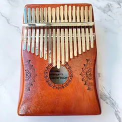 Đàn Kalimba Sen Huashu Đỏ Classic Gỗ Mahogany 17 Phím 21 Phím