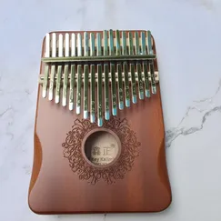 Đàn Kalimba 17 Phím Gỗ Mahogany Viền Đậm Bo Góc Classic XinZheng KaLinh