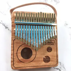Đàn Kalimba 17 Phím Gỗ Mahogany Radio Purm KaLinh