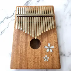Đàn Kalimba 17 Phím Gỗ Mahogany Khảm Anh Đào Trắng KaLinh