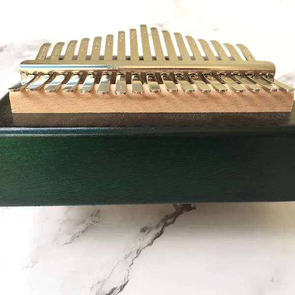 Đàn Kalimba 17 Phím Gỗ Mahogany Radio Xanh KaLinh