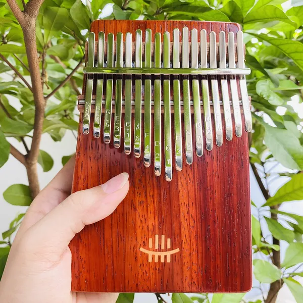Đàn Kalimba 17 phím Âm Đáy Hoa Lê Đỏ KaLinh
