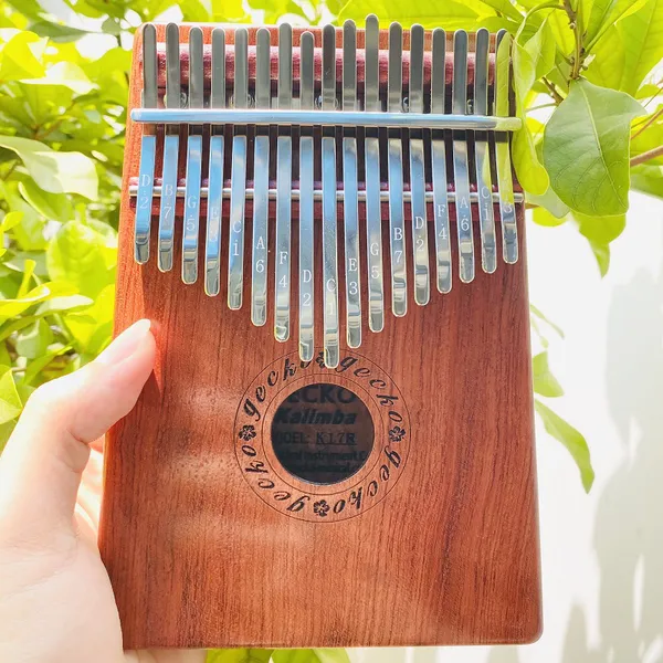 Đàn Kalimba 17 Phím Gỗ Hoa Hồng Cổ Điển Gecko