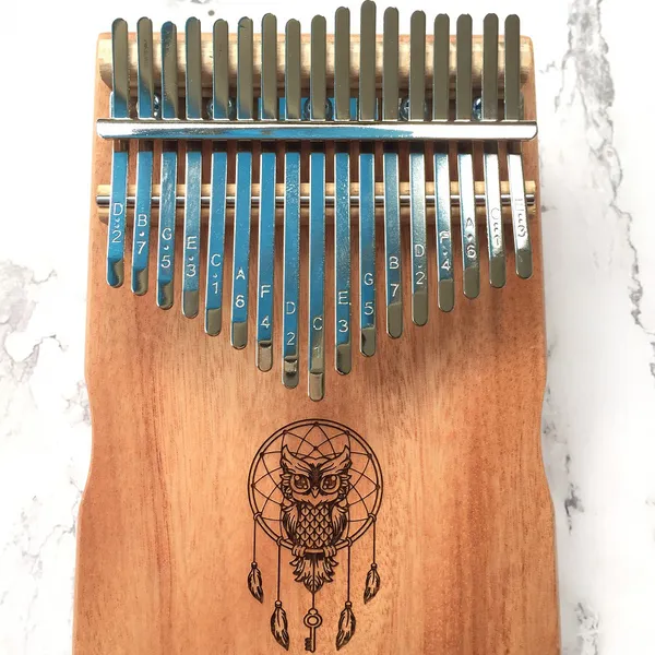 Đàn Kalimba 17 phím gỗ Mahogany Nguyên Khối KaLinh