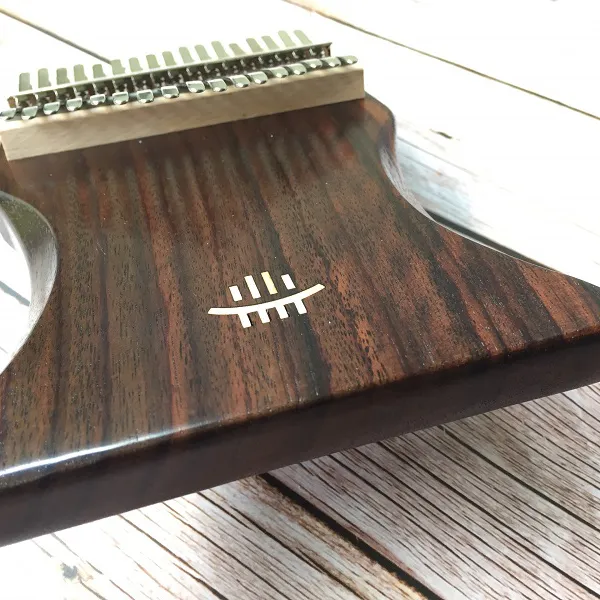 Đàn Kalimba Uốn 17 Phím Gỗ Hoa Hồng Nguyên Khối Hluru