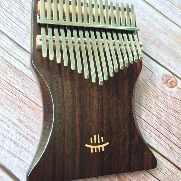 Đàn Kalimba Uốn 17 Phím Gỗ Hoa Hồng Nguyên Khối Hluru