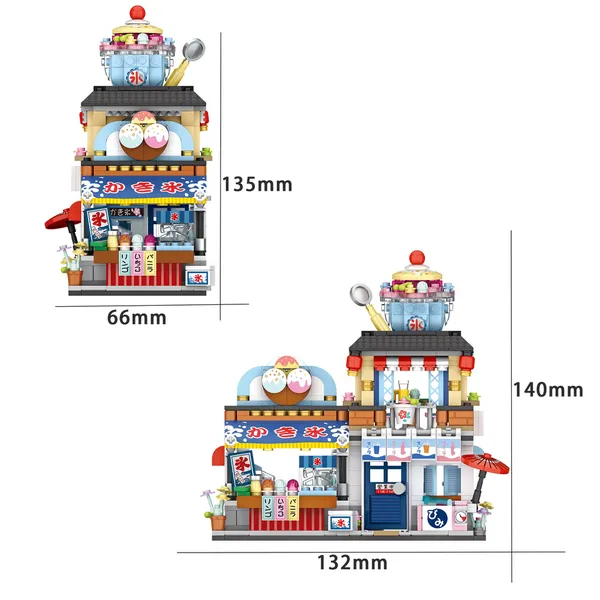 Combo 2 Quán Ăn Đường Phố Lớn 700 Mảnh Nhựa ABS Xếp Hình KaLoz